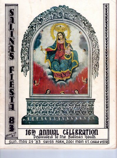 Souvenir Program 1983
Salinas Association of California, Inc. - San Diego
16th Annual Celebration
Sunday, May 29, 1983 

